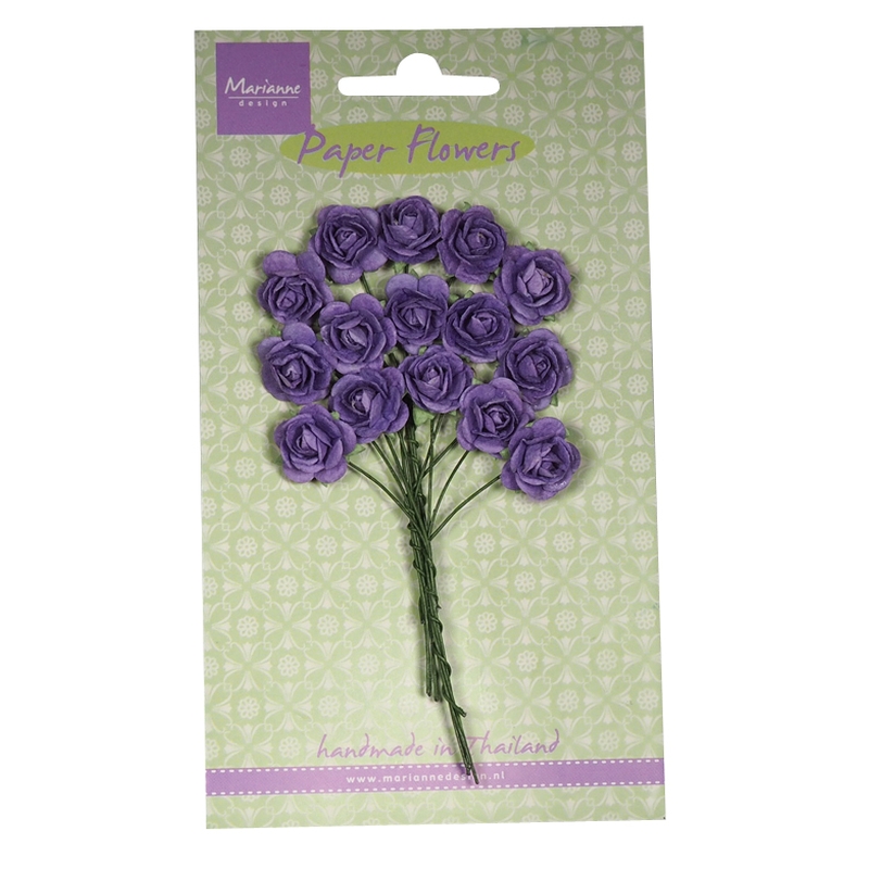 Roses - Dark Lavender Flower Embellishments