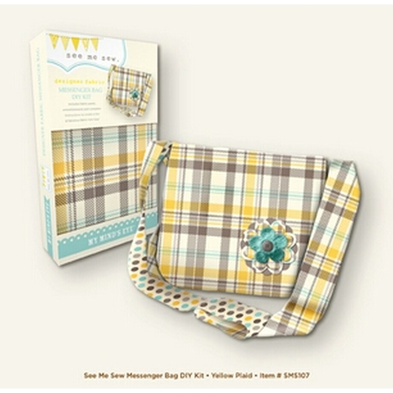 Messenger Bag (Yellow Plaid)