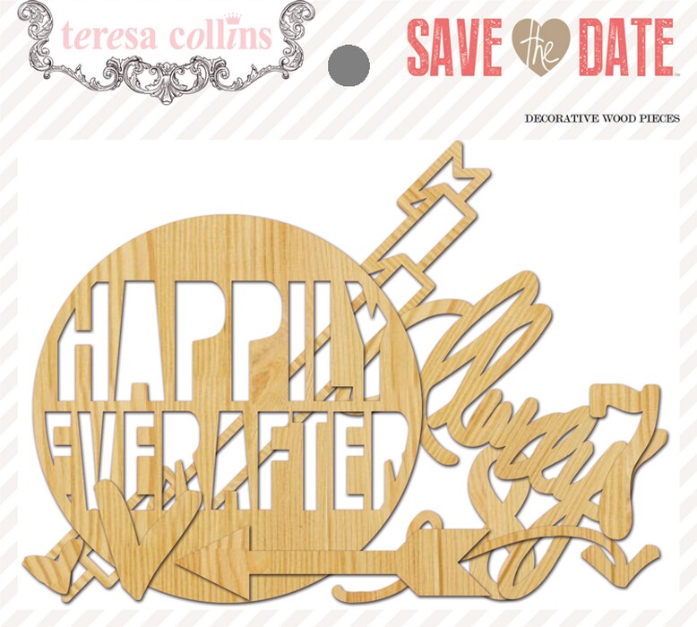 Save The Date Die Cut Wood Sold in Singles