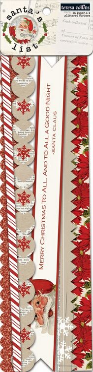 Santa's List Border Strips Sold in Singles