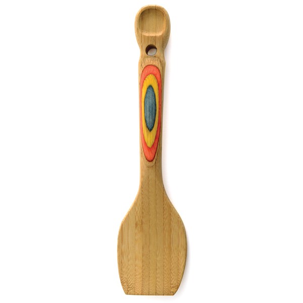 Rainbow Wood Bamboo Spatula