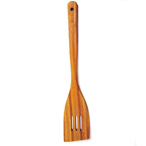 12" Bamboo Slotted Spatula