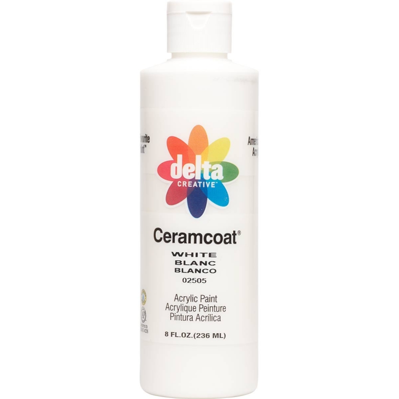 White Delta Ceramcoat 8oz