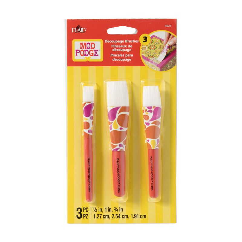 Short Handle Brush Set 3 Pc.