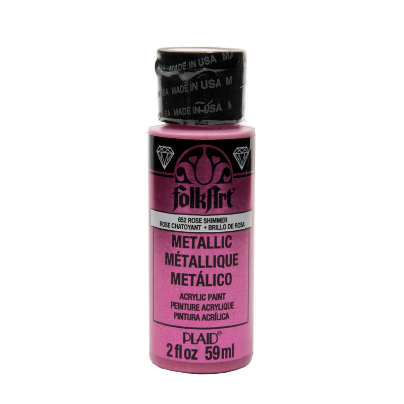 Rose Shimmer Metallic FolkArt 2oz