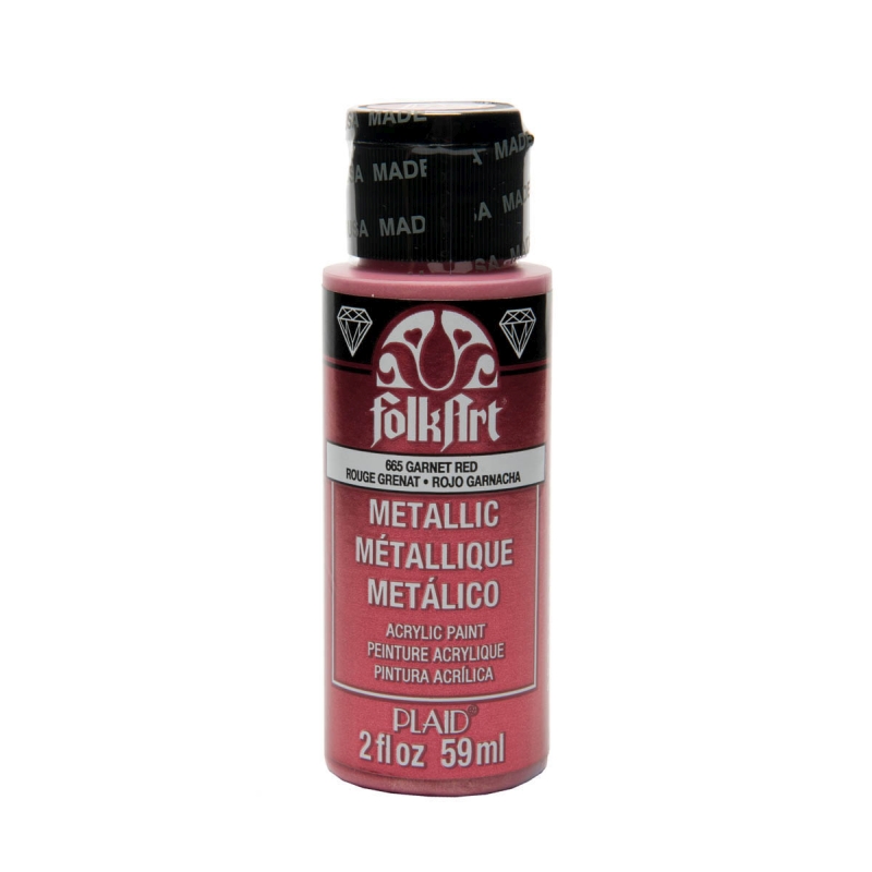 Garnet Red Metallic FolkArt 2oz