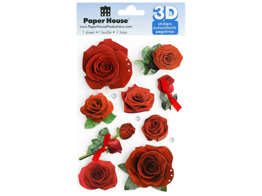 Roses - Sticker - 3d