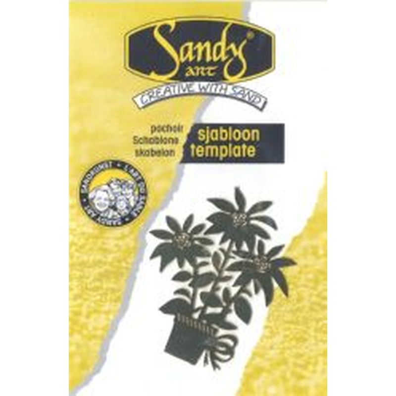 Sandy Art Template Flowerpot