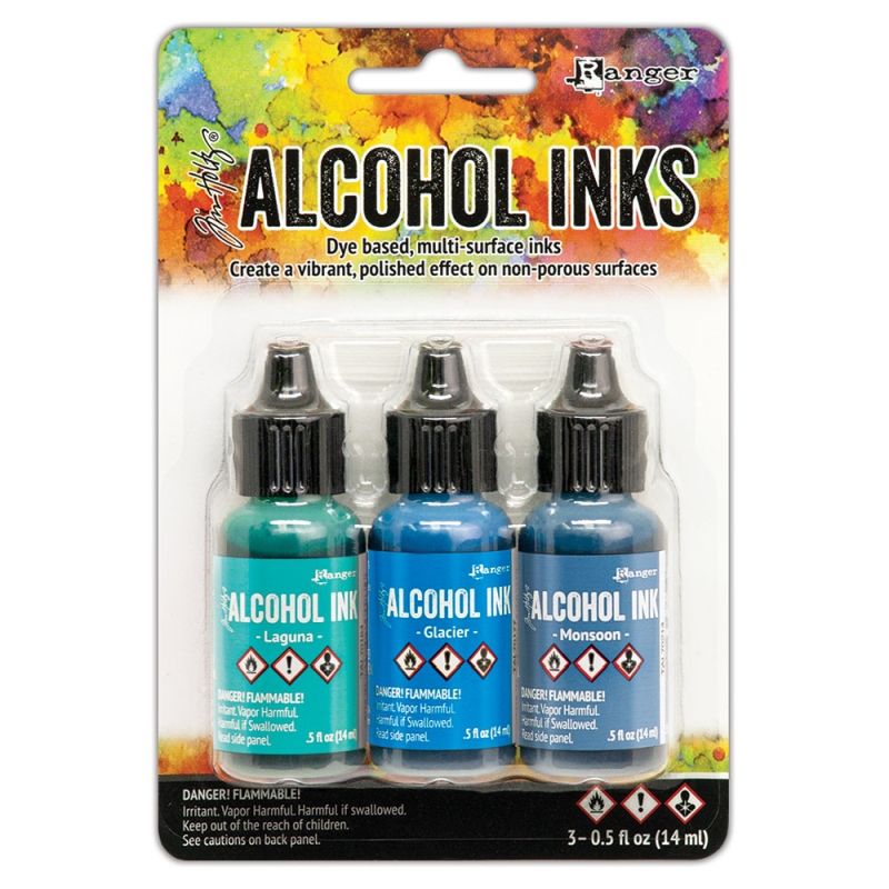 Alcohol Ink 3 Pack Teal/Blue