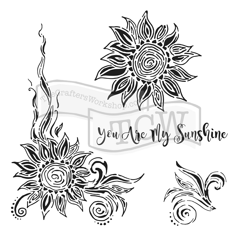 6x6 Stencil My Sunshine