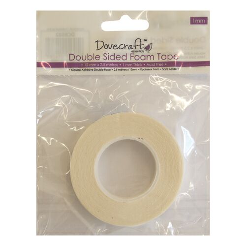 Foam Tape 12mm wide 1mm thick x 2.5m