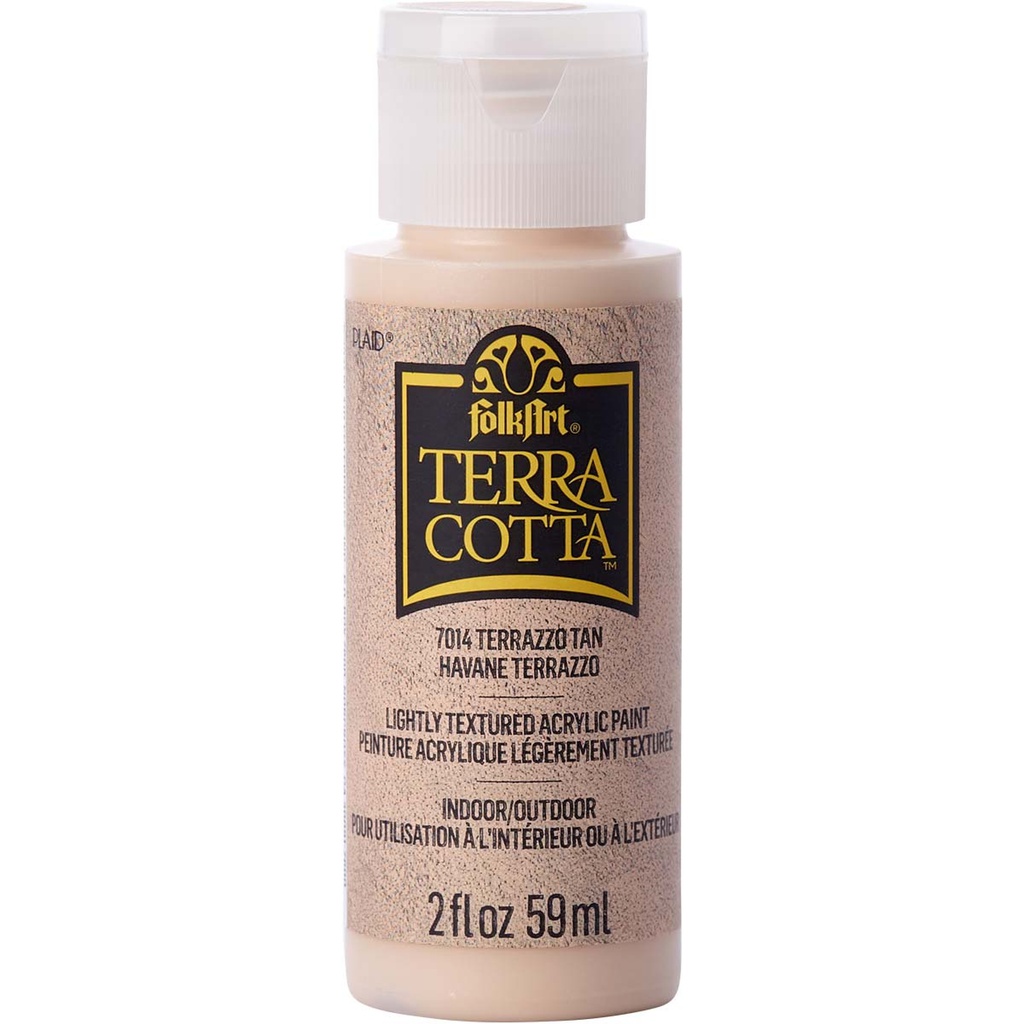 Terrazzo Sand Folkart Terra Cotta Textured Paint - 2 Oz.