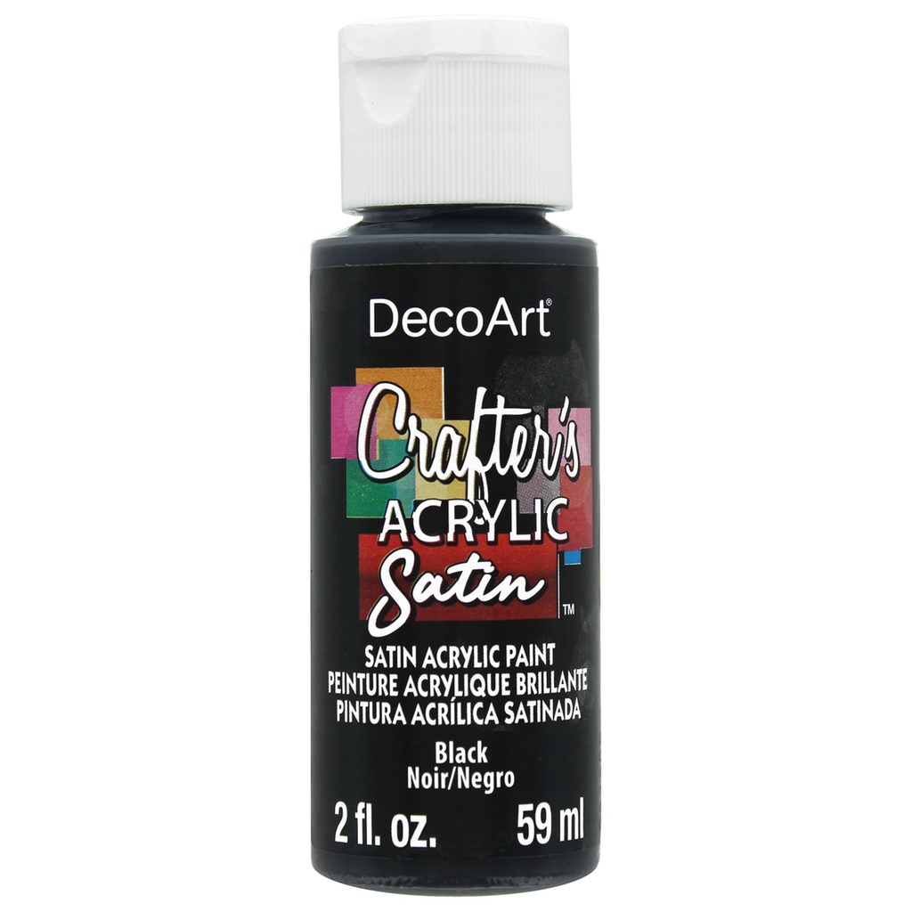 Black Crafters Acrylic Satin 2oz