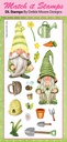 Gardening Gnomes Match It Rubber Stamp Set