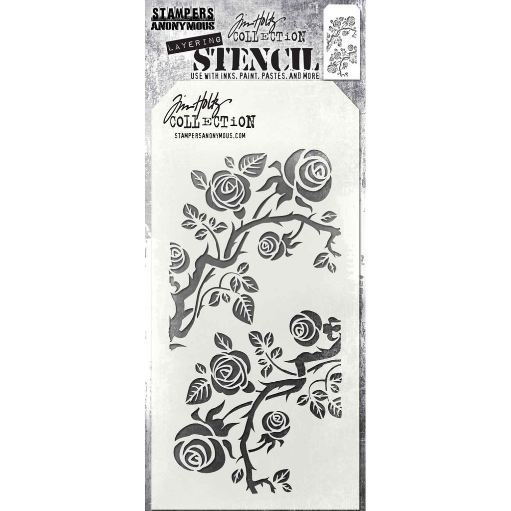 Tim Holtz Layering Stencil - Thorned