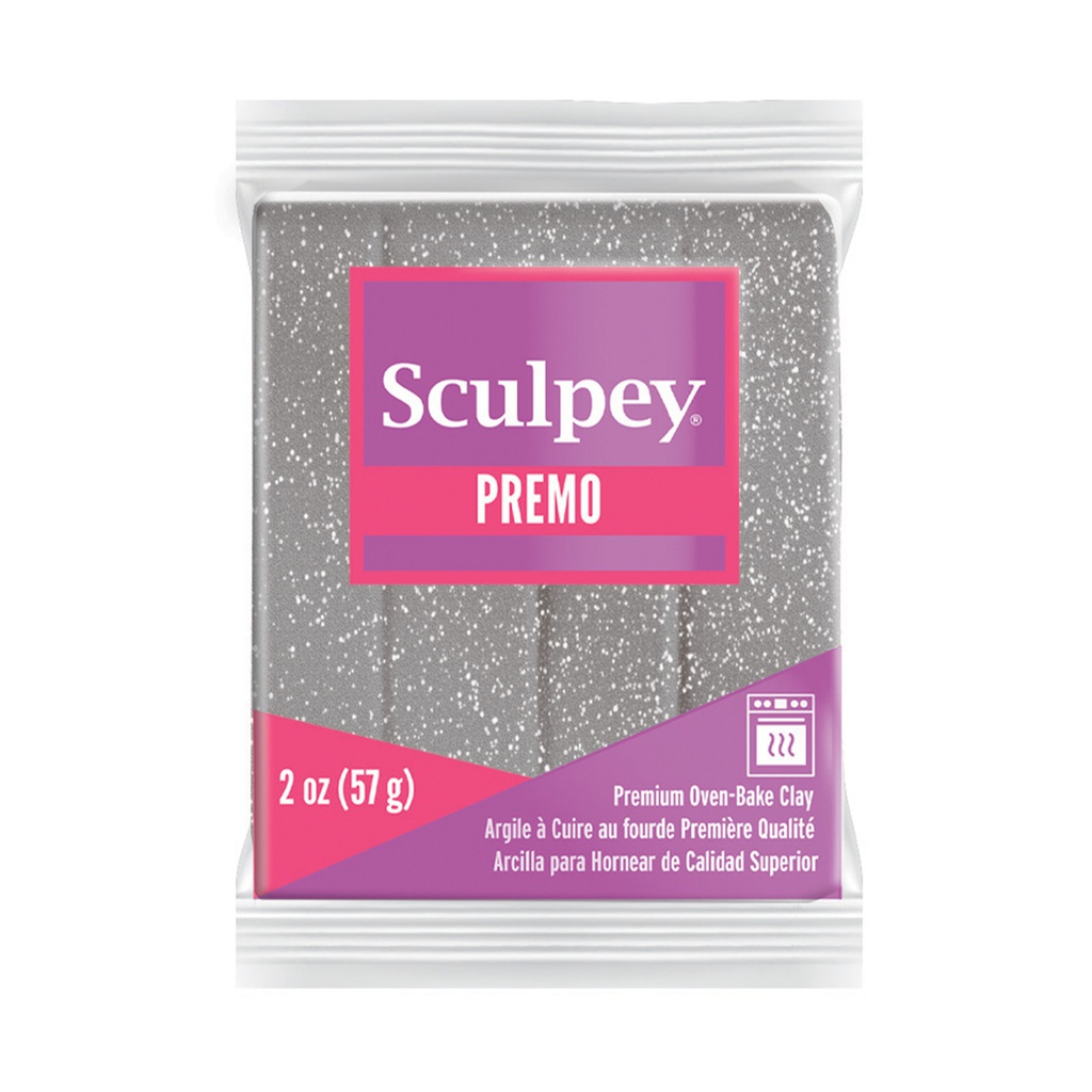 Sculpey Premo 2oz White Gold Glitter