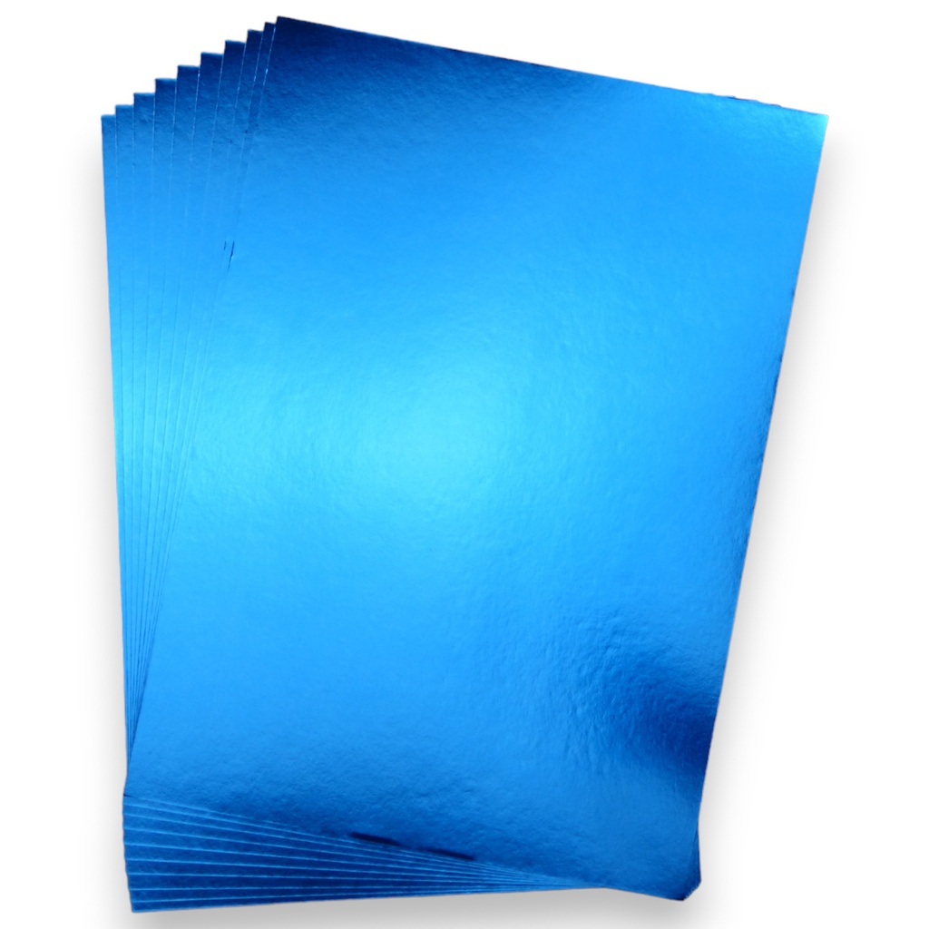 Metallic Blue A4 Cardstock 270gsm Pack of 10 sheets