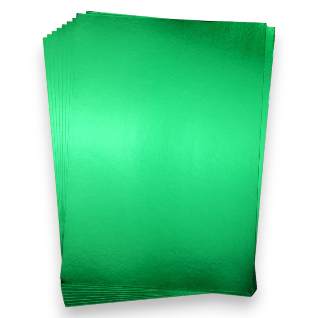 Metallic Green A4 Cardstock 250gsm Pack of 10 sheets