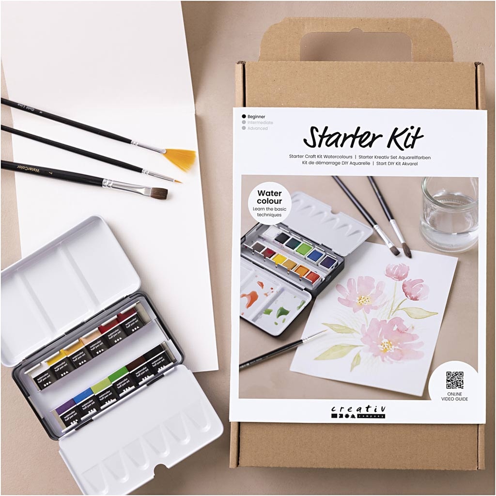 Starter Craft Kit Watercolours, 1 pack